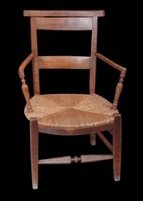 Ancien fauteuil bois rustique