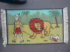 HERGE  /  TINTIN   /  TAPIS  TINTIN  AU CONGO / ANNEES  50  /   86 X 54 CM