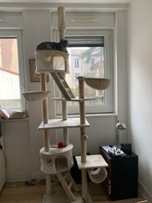 Arbre à chat xxl Pour 2 Chats 2,40 M env.Peu Utilisé Couleur Beige