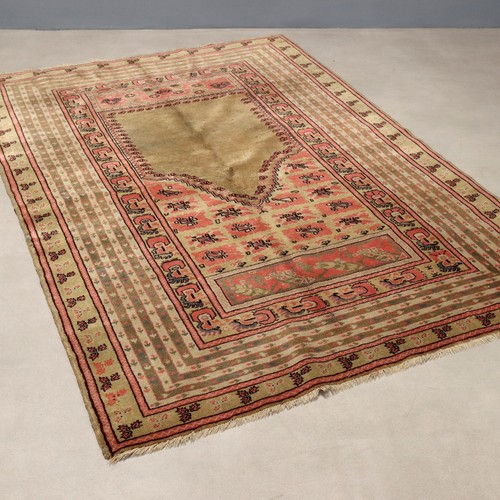 Tapis prière ancien laine - tapis,