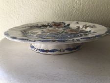 GIEN 1941 ASSIETTE MONTÉE DÉCOR COQ PIVOINE 