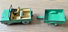 DINKY TOYS GB Réf 340/341 Land Rover Pick up avec Pilote +Remorque 1954