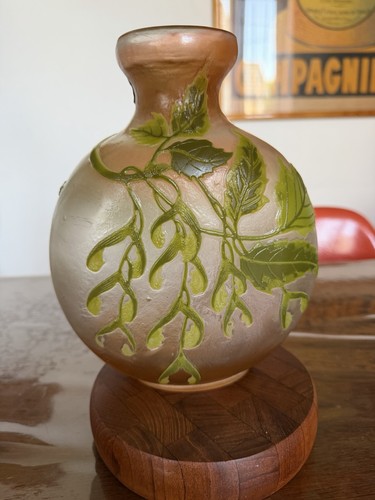 Emile gallé vase pâte - pâte, de