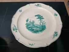 Plat  en faience Fine blanches