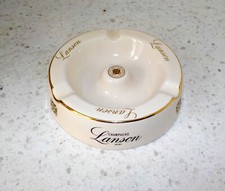 Cendrier publicitaire vintage Champagne Lanson Ø 9 cm