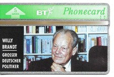 RARE / CARTE TELEPHONIQUE - WILLY BRANDT : CHANCELIER ALLEMAND / PHONECARD