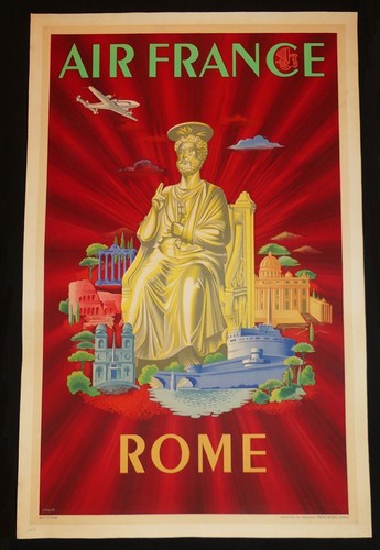 Affiche ancienne air - ancienne,