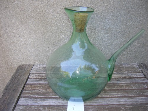 Porron verre soufflé - verre, cul