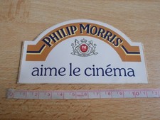 Autocollant PHILIP MORRIS AIME LE CINÉMA