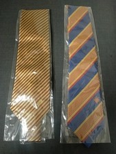 Lot De 2 Cravates En Soie Rugby Perpignan Usap 66 Catalan Neuf Liv Offerte !!!