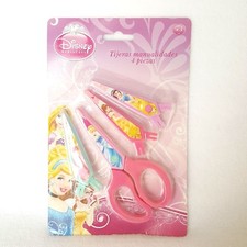 DISNEY lot de 4 paires de ciseaux enfant PRINCESSES scrapbooking découpage 