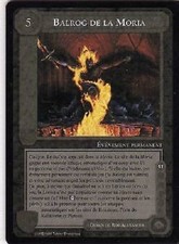 MECCG MIDDLE EARTH LES SORCIERS RARE BALROG DE LA MORIA