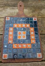 Céramique Design 1960 Capron Vallauris planche à découper Mosaïque Carreaux