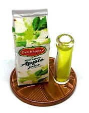 Poupées Maison Apple Jus Carton Paquet Avec Verre Miniature Cuisine Shop Tumdee