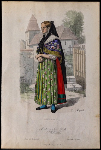 1880ca femme allemande en - 1880ca,