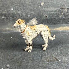 Bronze de Vienne vers 1890 Chien lévrier borzoï cercle Franz Bergmann