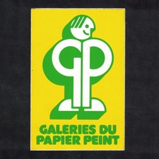 Autocollant / Sticker vintage Galeries du Papier Peint