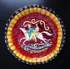 ASSIETTE en FAÏENCE peinte