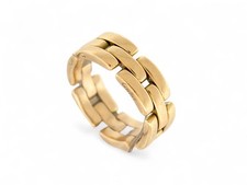 BAGUE CARTIER PANTHERE MAILLONS T53 EN OR JAUNE 18K 9.8 GR GOLD LINK RING 2480€