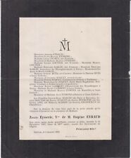 1908 Faire-part décès Mme