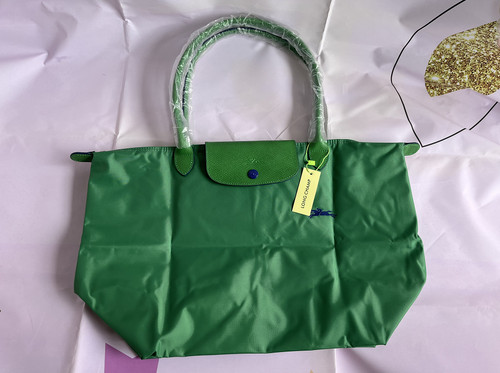 Longchamp green tote - tote, handbag