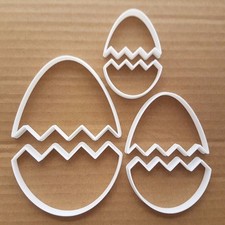 Œuf de Pâques Décoration Fissuré Forme Coupe Biscuit Pâte Chocolat Fondant Sharp