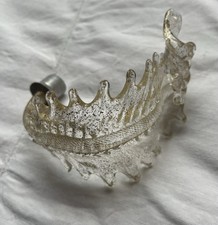 Element Feuille  Applique  Lustre En Verre De Murano Venise Paillette Or