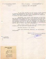 Facture  1936  SOCIETE DES ETS