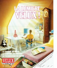 Publicité Advertising 1020  Velux  fenetre de toit  la lumière