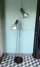 LAMPADAIRE ALLEMAND vintage Métal-2 SPOTS-DESIGN VINTAGE 70-1970