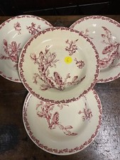 4 Assiette Creuse Gien Cactus