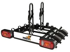 Titan 4 Noir Premium Vélo Rack Cycle Support Sur Remorquage Barre 13pin (75kg