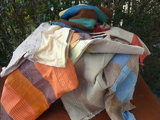 Ancien tissu, couture, tissu patchwork, pour loisir créatif 