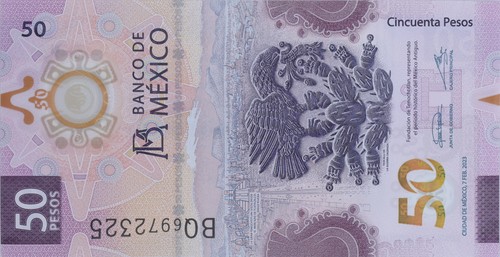 Mexique pesos teocalli de - pesos,
