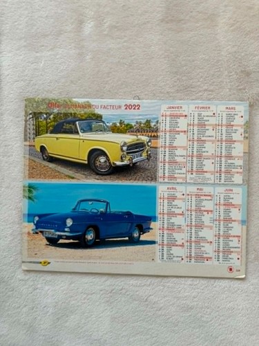Calendrier oller almanach - calendrier,