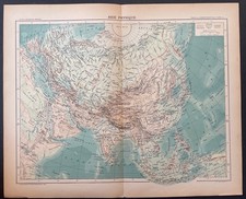 Asie physique L. Poirel Carte