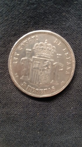 Piece argent pesetas - piece, 5