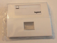 Legrand 85683 - enjoliveur Prise RJ45 Sagane Opalis blanc porte étiquette