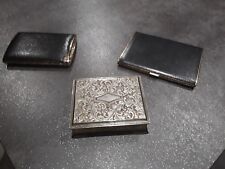 Lot étuis à cigarettes + 1 étui Longchamp + 1 coffret + 8 vieux fume cigarettes