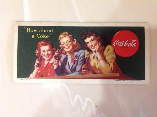 1944 coca cola ink blotter - 1944,