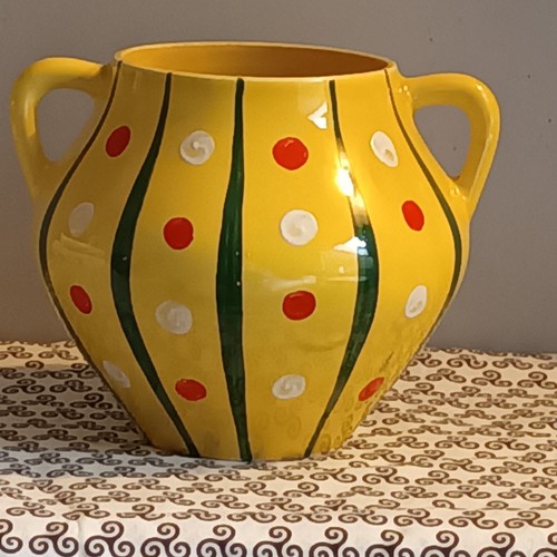 Revernay vase jaune - à, rayures