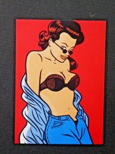 15 Walter Minus vintage  Pin-up art card 1996,Genevieve erotic Undressing 1/1000