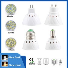 E27 E14 Gu10 MR16 LED Bulb 5W8W10W Blanc Froid Chaud Ampoule Spot Light 220v COB