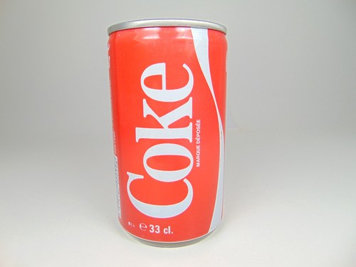 Canette vide coca cola - canette,