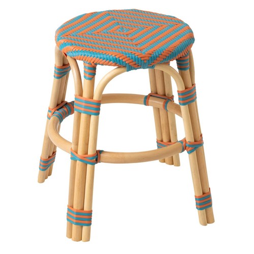 Tabouret rotin geo 46cm - en, "geo"