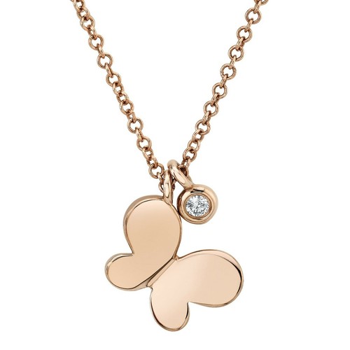 Papillon pendentif diamant - papillon,