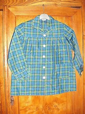 Ancien tablier blouse d'écolier en nylon Castille