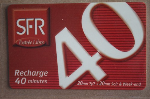 Telecarte sfr recharge 40 - telecarte,