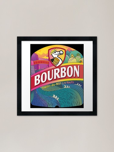 Bourbon dodo bier framed art - dodo,