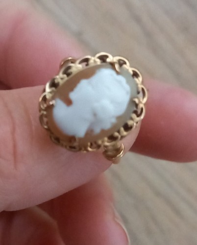 Bague camée 18 carats - bague,